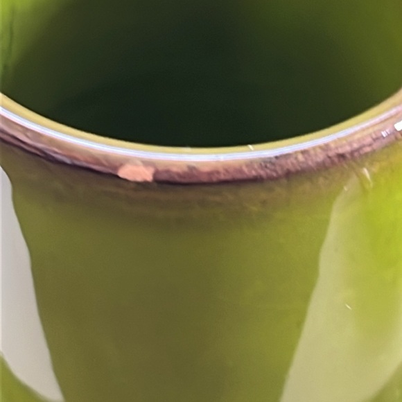 Green Signed PV Pleasant Village Italian Espresso Cups and Saucers - Set of 4 - Picture 8 of 12